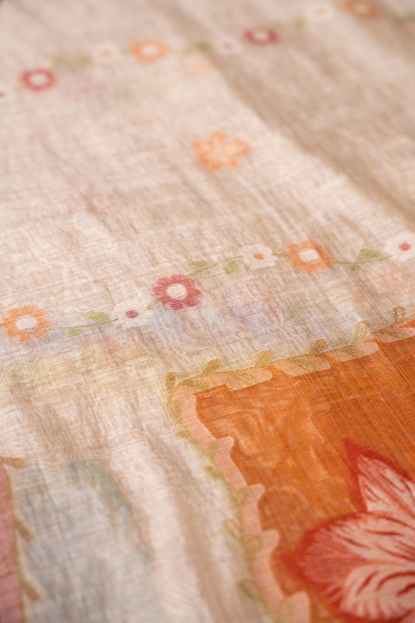 Bare Essence Multicolour Viscose Cotton Dupatta