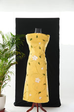 Load image into Gallery viewer, Rustic Bloom Yellow Cotton Hand Block Printed Unstitched Suit Set
