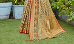 Load image into Gallery viewer, Kanishka Flint Grey Zari Woven Design Banarasi Organza Saree
