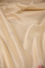 A Freakin Lotus Beige Jamdani Muga Silk Unstitched Suit Set