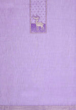 Load image into Gallery viewer, Crimson Lavender Animal Woven Muga Unstitched Suit Set
