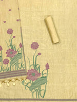 Load image into Gallery viewer, Bohemian Bliss Yellow Muga Cotton Unstitched Suit Set
