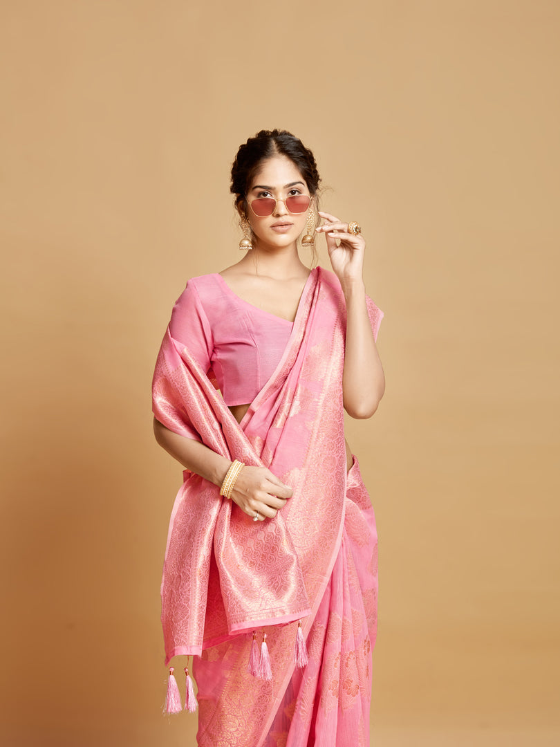 Linen saree near me best sale