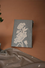 Load image into Gallery viewer, Classic Cloth Grey Cotton Unstitched Suit Set
