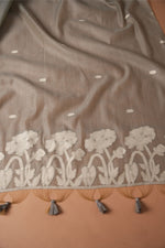 Load image into Gallery viewer, Classic Cloth Grey Cotton Unstitched Suit Set
