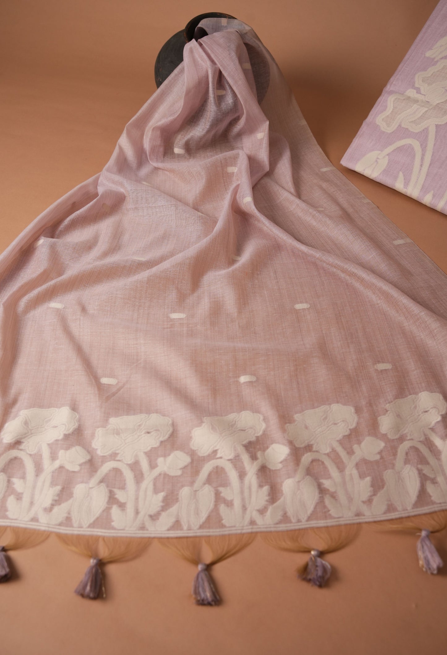 Classic Cloth Lavender Cotton Unstitched Suit Set