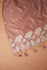 Load image into Gallery viewer, Classic Cloth Mauve Cotton Unstitched Suit Set
