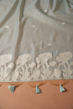 Load image into Gallery viewer, Classic Cloth Sky Cotton Unstitched Suit Set
