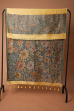 Load image into Gallery viewer, Serene Silhouettes Yellow Muga Cotton Woven Senery Unstitched Suit Set
