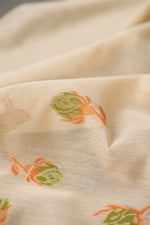 Load image into Gallery viewer, Sculpted Simplicity Beige Muga Cotton Unstitched Suit Set
