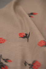 Load image into Gallery viewer, Sculpted Simplicity Chocolate Brown Muga Cotton Unstitched Suit Set
