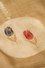 Load image into Gallery viewer, Wildflower Hues Mustard Muga Cotton Unstitched Suit Set

