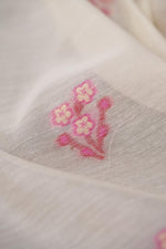 Load image into Gallery viewer, Unstitched Fairytale Maroon Muga Cotton Unstitched Suit Set

