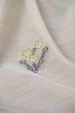 Load image into Gallery viewer, Unstitched Fairytale Navy Muga Cotton Unstitched Suit Set
