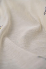 Load image into Gallery viewer, Unstitched Fairytale Navy Muga Cotton Unstitched Suit Set
