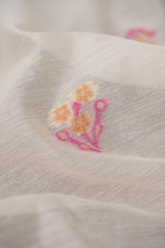 Load image into Gallery viewer, Unstitched Fairytale Pink Muga Cotton Unstitched Suit Set
