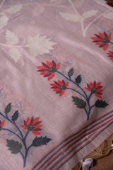 Floral Fiesta Lavender Soft Cotton Unstitched Suit Set