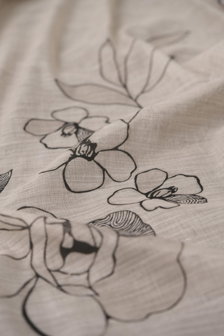 Legacy Linen Off-white Linen Unstitched Suit Set