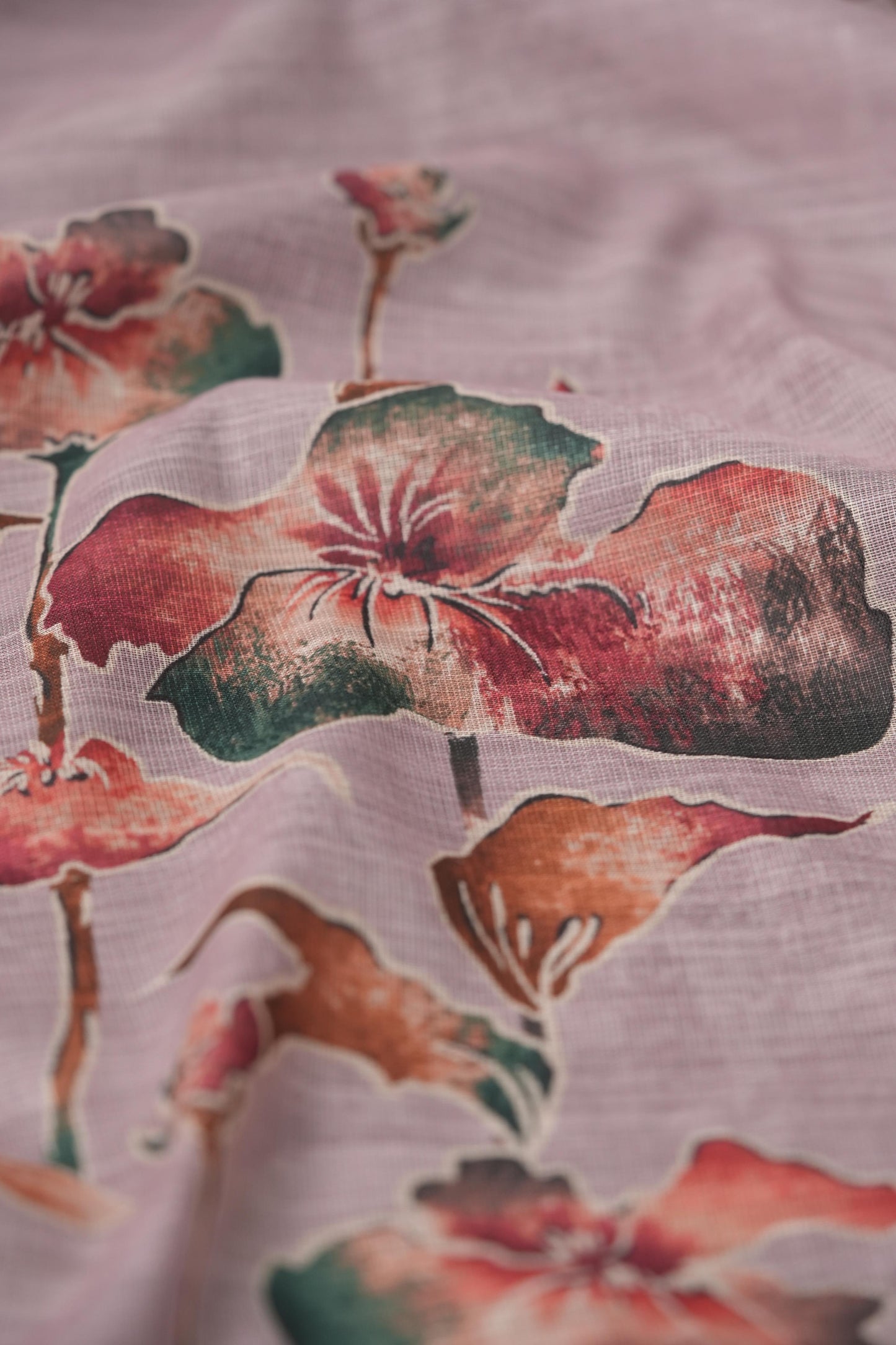 Mistral Linen Mauve Linen Unstitched Suit Set