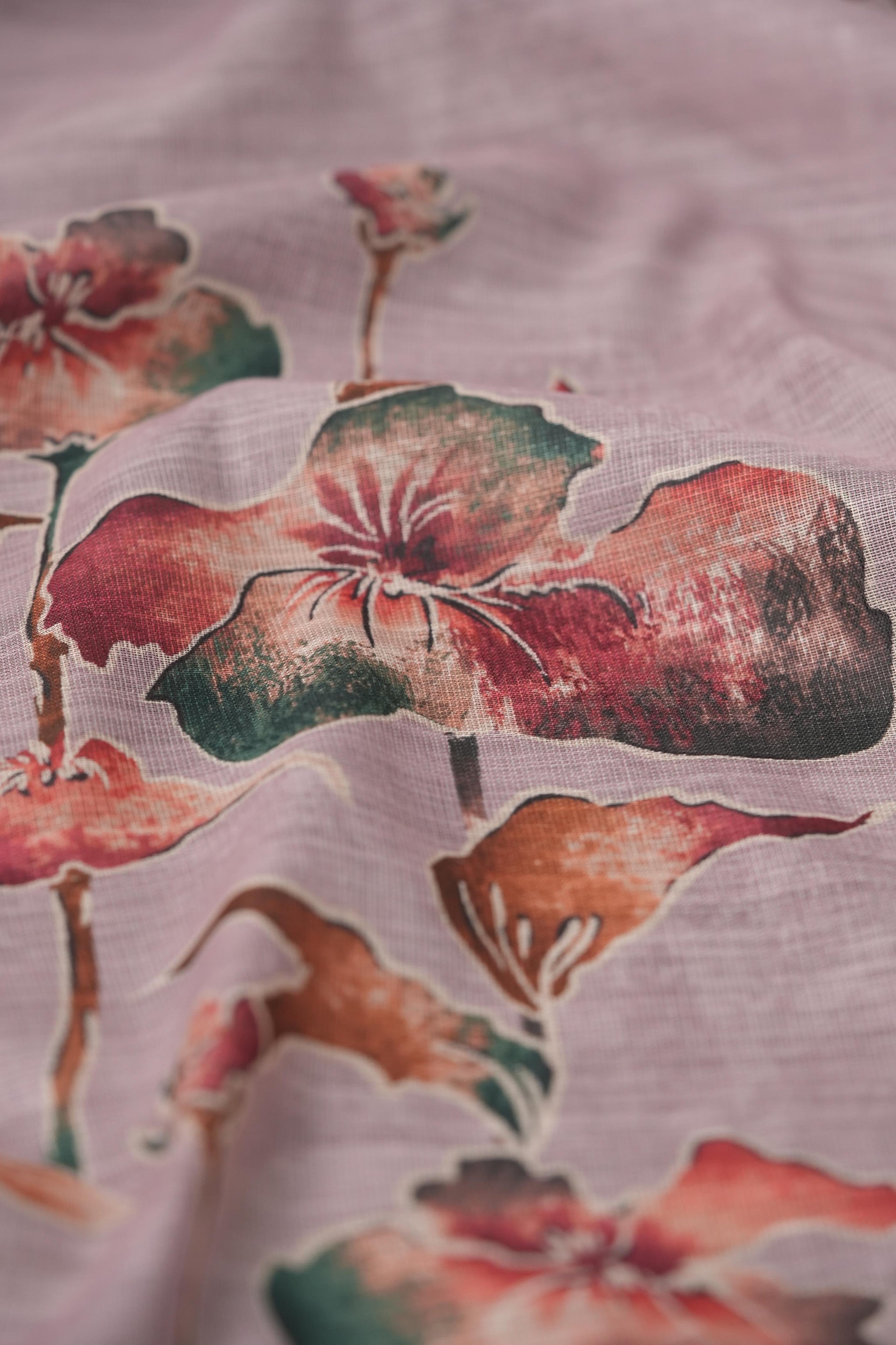 Mistral Linen Mauve Linen Unstitched Suit Set