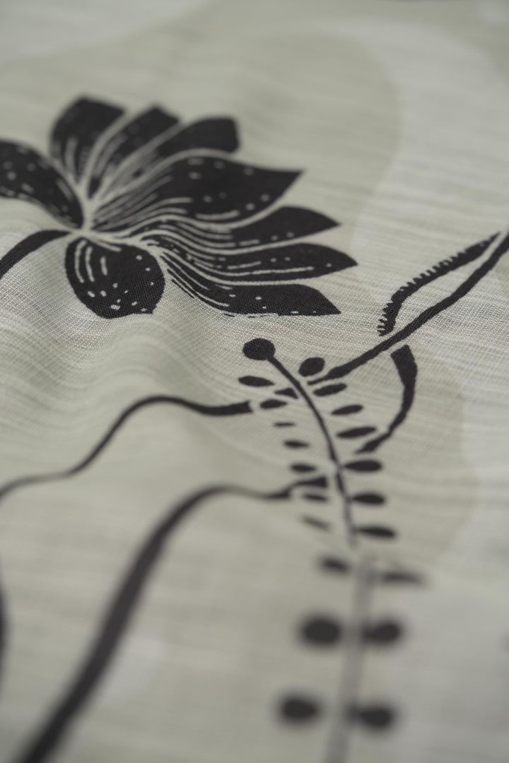 Heirloom Linen Light Green Linen Unstitched Suit Set