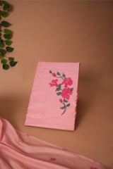 Simply Silk Pink Viscose Cotton Unstitched Suit Set