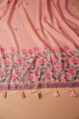 Simply Silk Pink Viscose Cotton Unstitched Suit Set