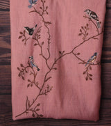 Chirp & Charm Pink Viscose Cotton Unstitched Suit Set