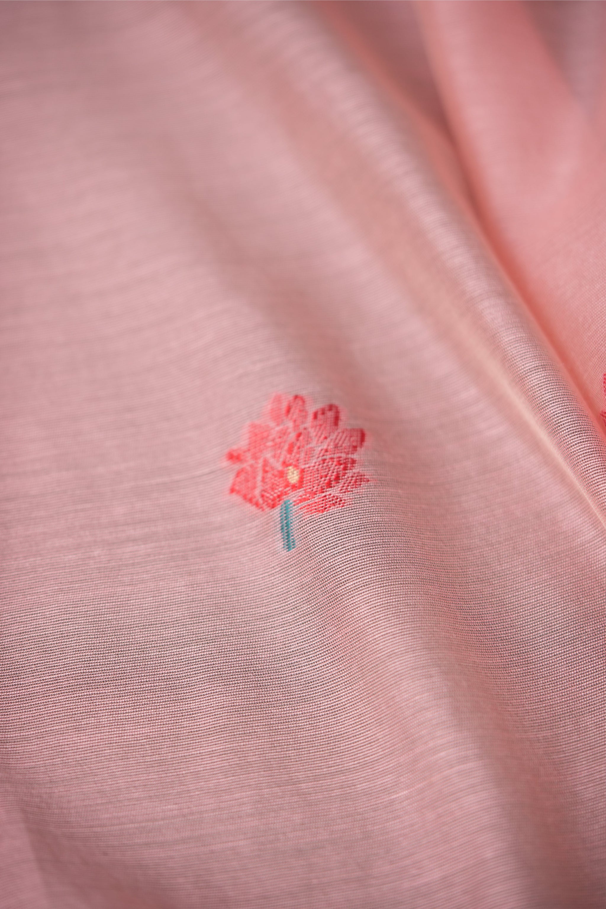Untamed Beauty Pink Muslin Cotton Unstitched Suit Set
