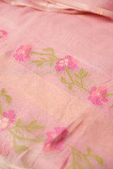 Buttercup Grace Pink Viscose Cotton Unstitched Suit Set