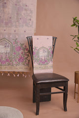 Meadow Motifs Pink Pichwai Jamdani Muga Cotton Unstitched Suit Set