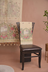 Meadow Motifs Yellow Pichwai Jamdani Muga Cotton Unstitched Suit Set