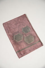 Elite Pink Tussar Silk Unstitched Suit Set