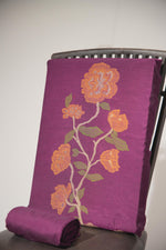 Load image into Gallery viewer, Elite Weave Wine Muga Cotton Unstitched Suit Set
