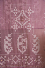 Minimal Mood Beige & Lavender Cotton Linen Unstitched Suit Set