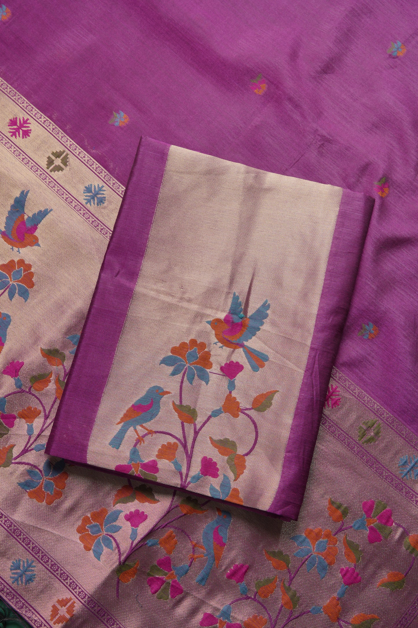Élan Ethnic Wine Raw Silk Unstitched Suit Set