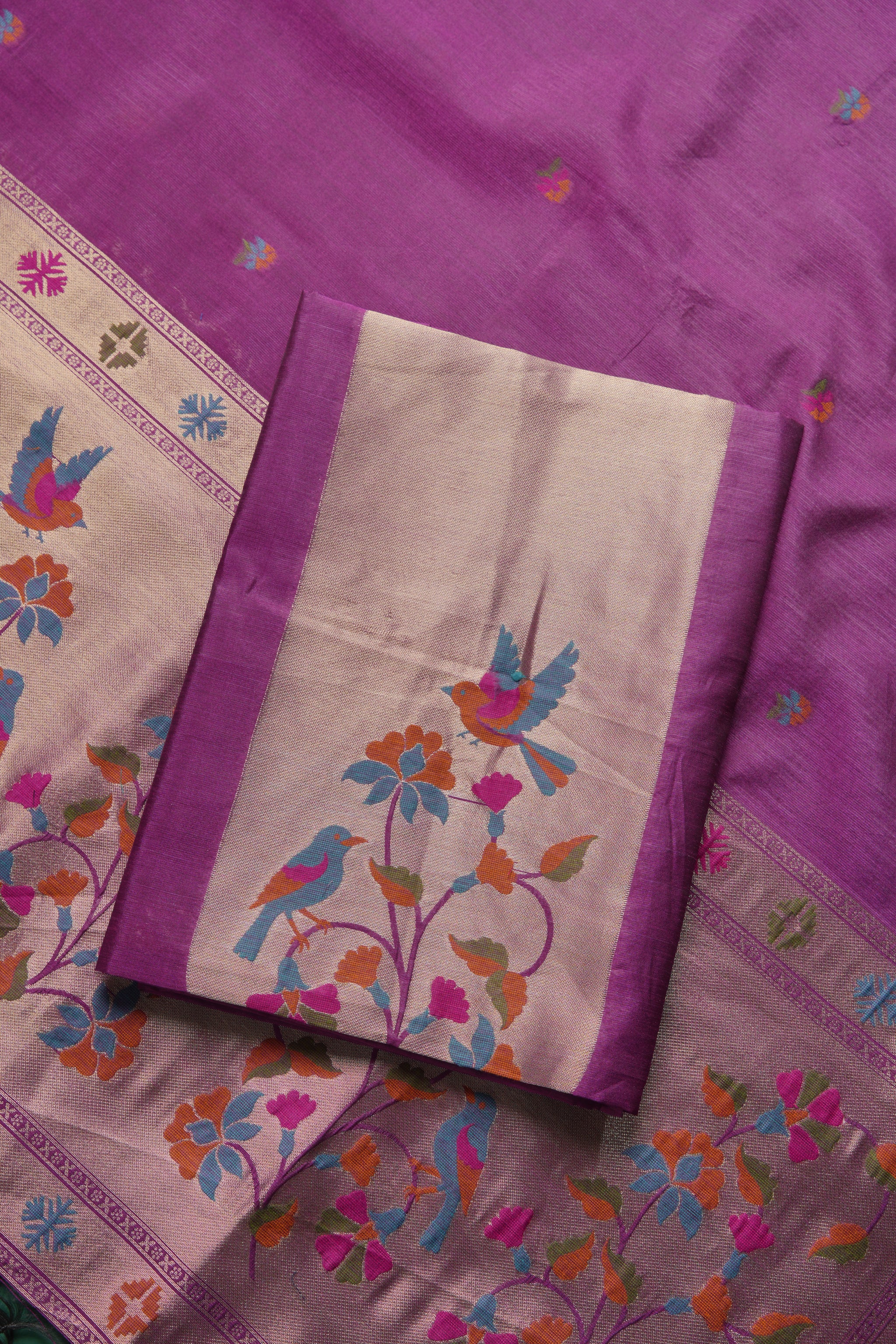 Élan Ethnic Wine Raw Silk Unstitched Suit Set