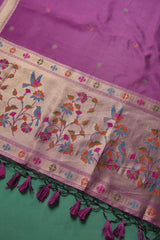 Élan Ethnic Wine Raw Silk Unstitched Suit Set