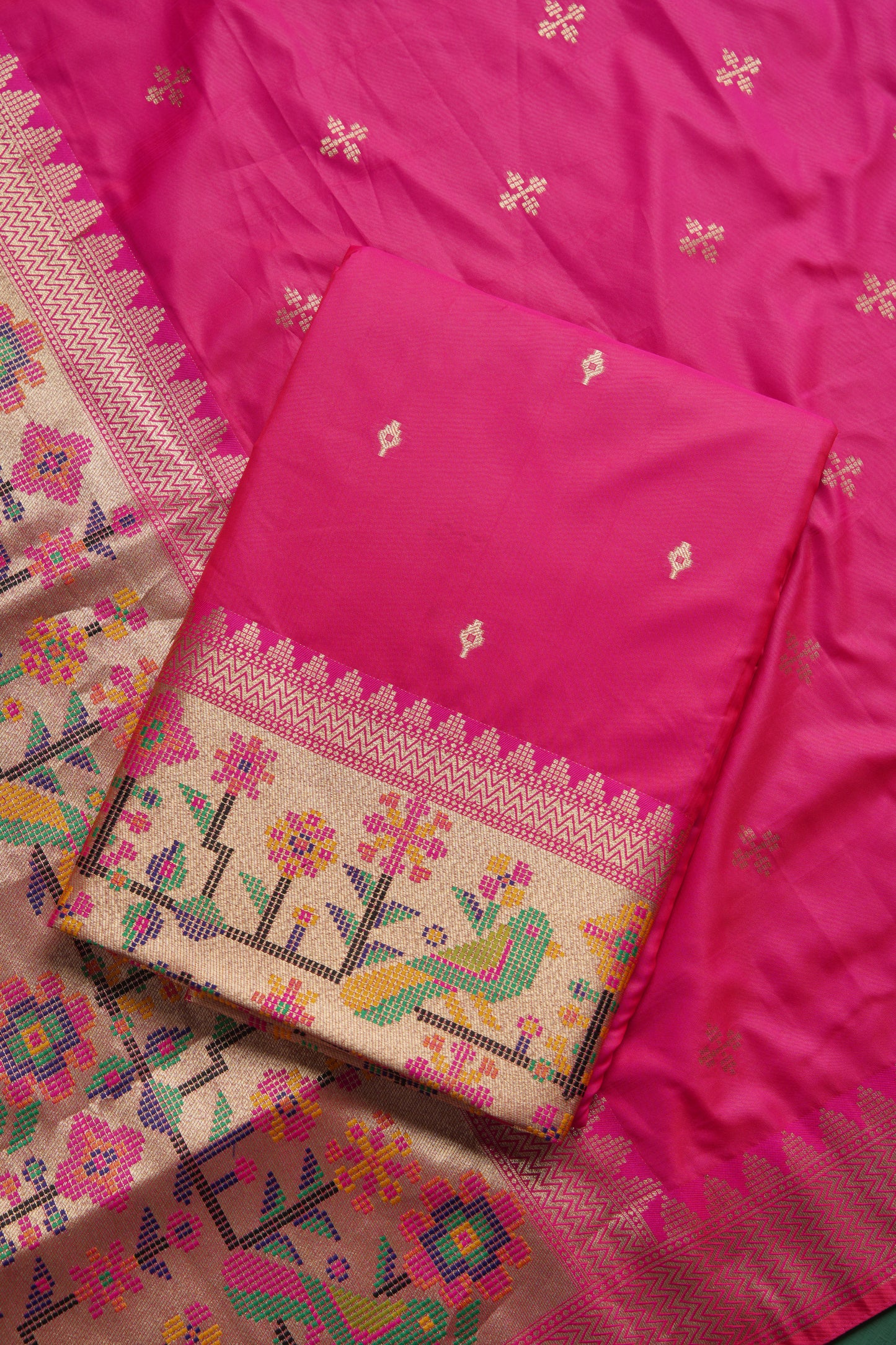 Silk Aura Pink Silk Blend Unstitched Suit Set
