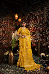 Vedika Yellow Jimmi Choo Zari Woven Saree