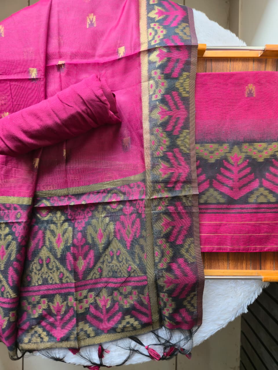 Lumière Pink Soft Cotton Unstitched Suit Set